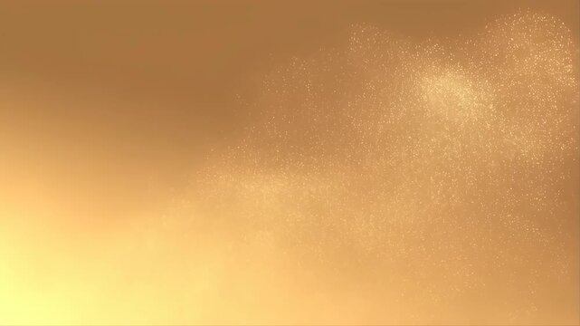 Floating Metallic Flakes in a Hazy Orange Background Featuring Abstract, Design, Particles with Sparkle and Glitter Elements for Shimmer, Light