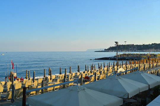 Luxury Beachfront Resort in Mediterranean town Varazze, Italy. 