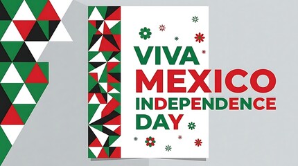 Fototapeta premium viva mexico independence day celebration
