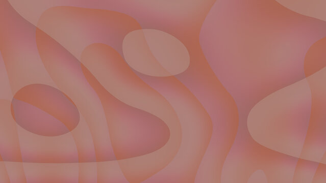 Abstract orange background featuring overlapping translucent liquid shapes, smooth organic contours, and muted coral-pink gradients, creating a soft, modern, and artistic layered composition.