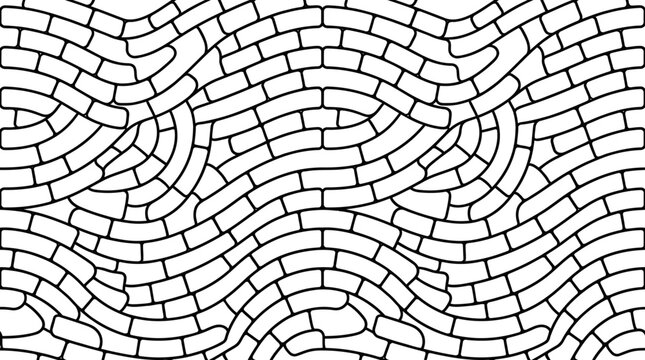 Black and white brick pattern