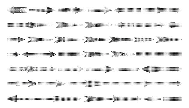 Close-up view of halftone pattern with geometric shapes