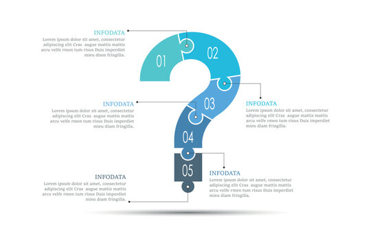 Question mark Infographic template for business. Vector illustration.