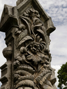 Historic Headstone at First Street Cemetery Located in Waco TX