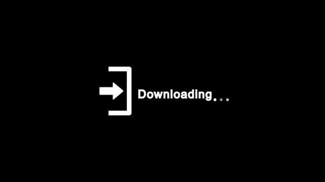 Download arrow animation white arrow with a white background.