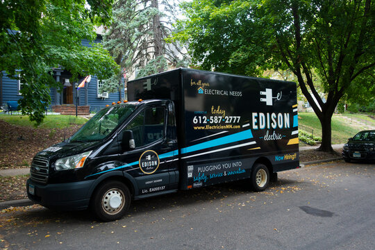 Edison Electric household repair truck. St Paul Minnesota MN USA