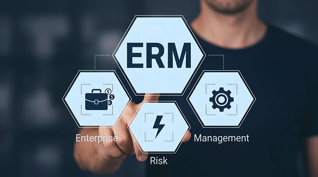 Enterprise Risk Management Digital Interface Business Strategy Concept