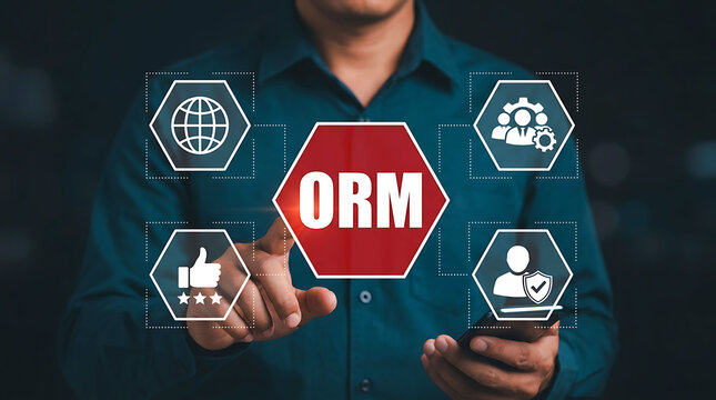 Online Reputation Management Digital Brand Trust Monitoring Concept