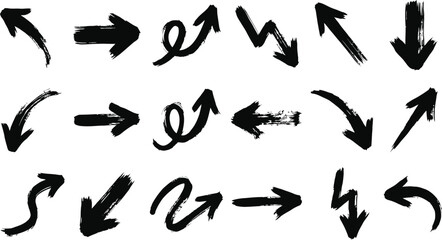 Black brush stroke arrows © SHOFIQUL