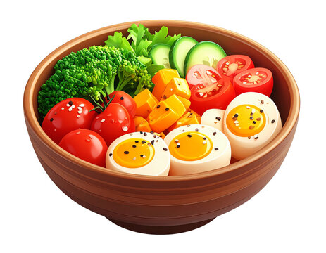 Bowl filled with lots of different types of vegetables and fruits on.