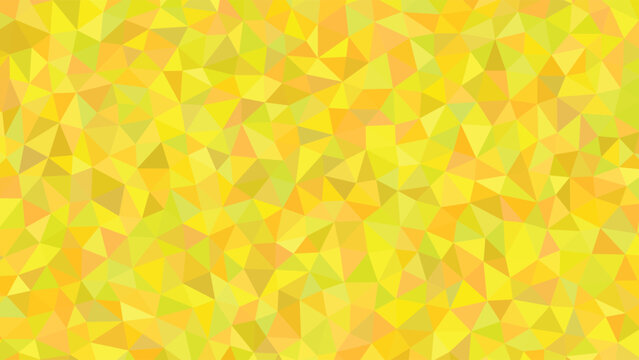 Geometric mosaic background, yellow orange polygon pattern, abstract texture, colorful design element