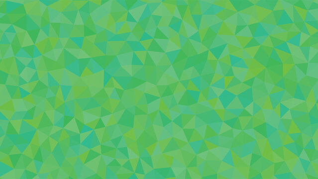 Geometric green background, abstract mosaic pattern, colorful texture, vector design element