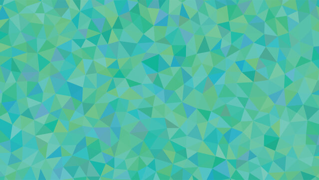 Geometric mosaic background, colorful polygon pattern, blue green texture, abstract design element