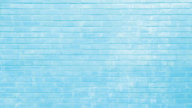 Blue brick wall texture, industrial style background