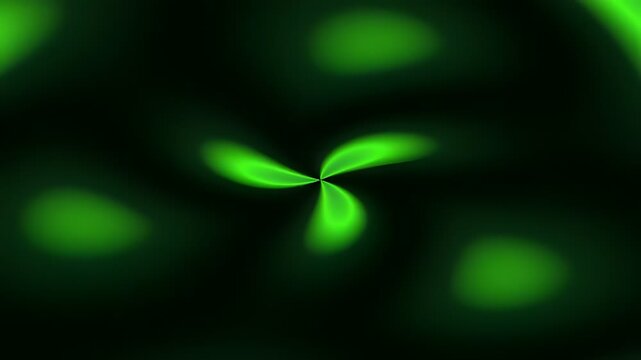 Abstract Green Swirl Background Loop