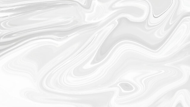 Black and white abstraction with liquid acrylic paint. Smooth lines and stains. 