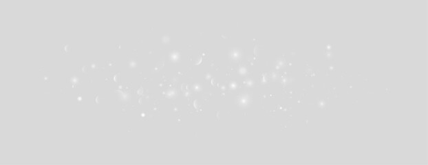 Elegant abstract vector illustration of cosmic stardust trail. Beautiful twinkling night sky element with shining magic particles for abstract graphic design. © KpacaBa
