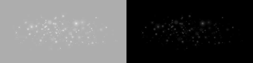 Elegant abstract vector illustration of cosmic stardust trail. Beautiful twinkling night sky element with shining magic particles for abstract graphic design. © KpacaBa