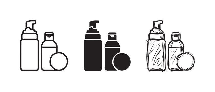 Bold Square Root Symbol Icon in Outline, Solid, and Sketch Styles