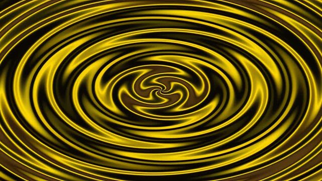 Hypnotic Golden Swirl Abstract Background Loop