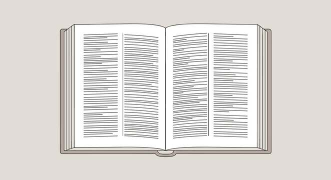 Open bible book showing pages of scripture text for study faith reading and spiritual devotion isolated on background.