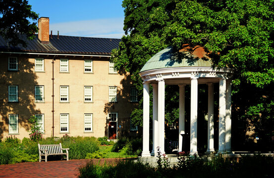 The old well on the campus of the University of North Carolina in Chapel Hill