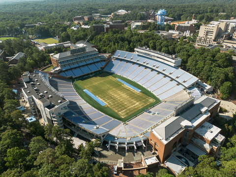 Chapel Hill, NC - USA - 6-30-2026: Kenan Stadium, home of Tarheels football, on the campus of the University of North Carolina
