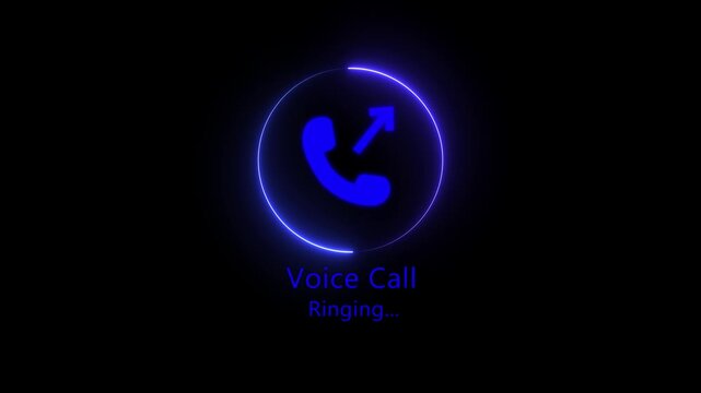 Incoming call icon animation Animation of Incoming Call Icon. call ringing icon animated. phone dial symbol. call, phone ring, communication, contact, customer support, mobile UI, 4k video.