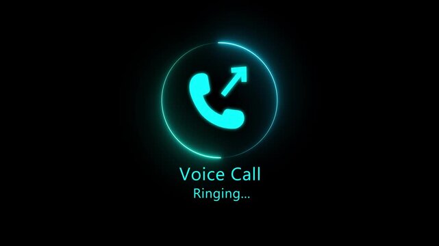 Incoming call icon animation Animation of Incoming Call Icon. call ringing icon animated. phone dial symbol. call, phone ring, communication, contact, customer support, mobile UI, 4k video.