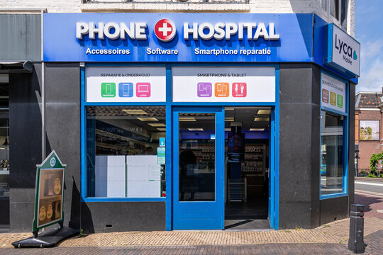 Zaandam, Netherlands - June 9, 2026: Phone Hospital shop