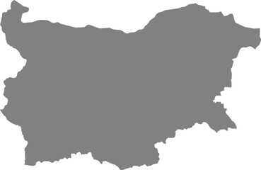 Obraz premium Grey map of bulgaria isolated on a white background Vector