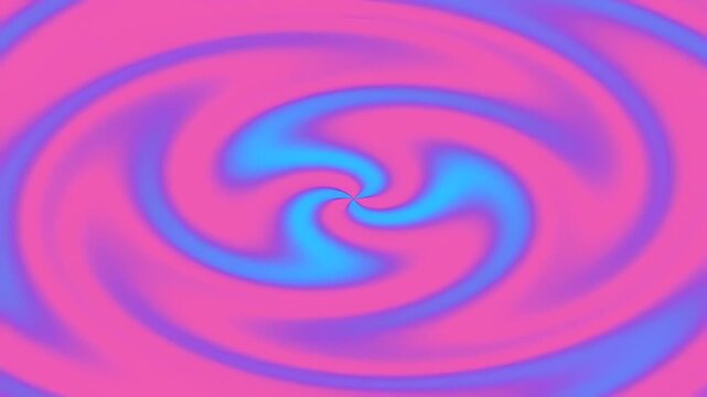Hypnotic Swirl Abstract Blue and Pink Gradient Background Loop