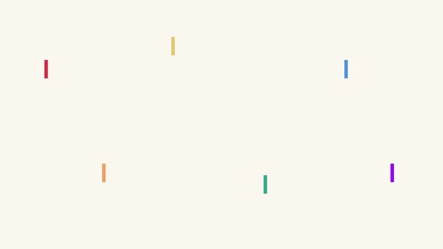Colorful abstract lines animation, minimalist motion 4k background, with dynamic rainbow, streaks for modern, creative projects