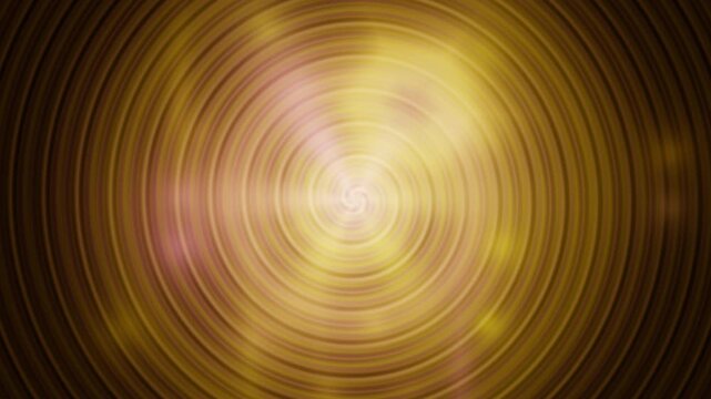 An abstract golden loop creates a mesmerizing and seamless vortex effect suitable for gaming or background visuals.