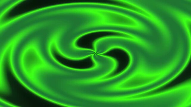 Hypnotic Green Swirl Abstract Background Loop
