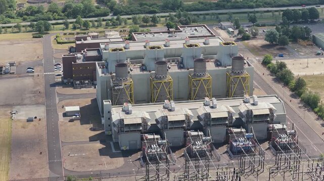 Energy Facility Aerial View During Daytime in Industrial Zone