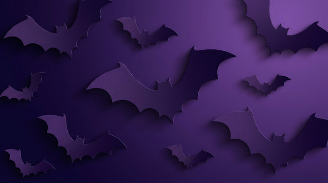 Halloween themed pumpkins and decorations on red background