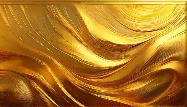 Gold Texture Used As Background Generative Ai