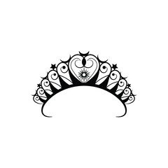 Elegant Princess Tiara Crown Hand Drawn Illustration © Vector graphics