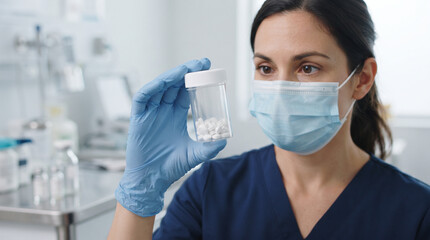 Fototapeta premium doctor with medicine pandemic