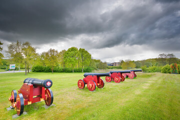 Obraz premium Crown Prince's Cannon Battery in Aabenraa, Denmark