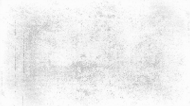 Halftone pattern with small black dots on white background