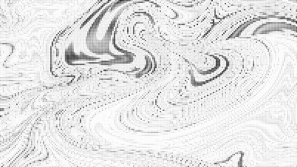 Obraz premium Monochromatic halftone pattern with varying dot density and gradient effect