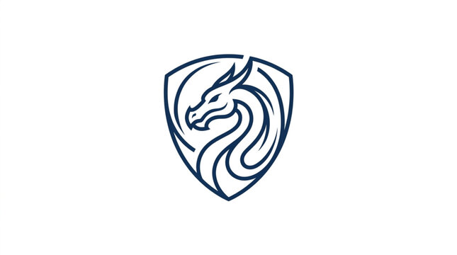 Stylized Shield Emblem Featuring Horse Head Design.