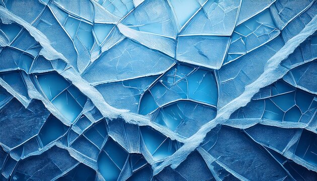 Ice Winter Background Cracks Grunge Texture Blue Wallpaper