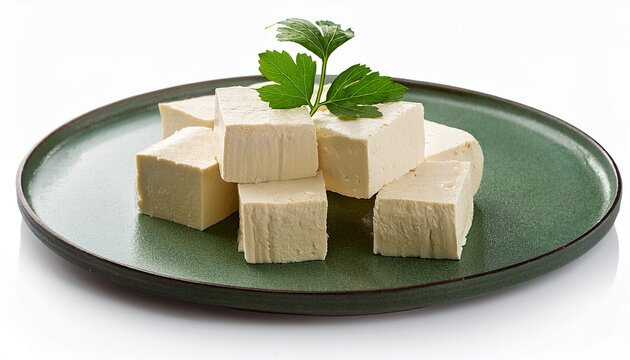 Paneer On An Isolated White Background