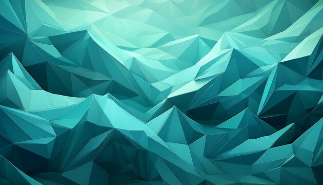 Low Poly Background Teal