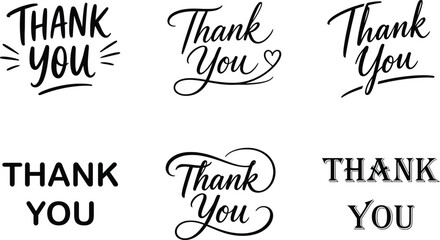 Thank you typography designs © Tanmoy