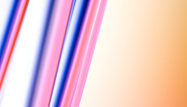 Abstract colorful gradient stripes 3D render background