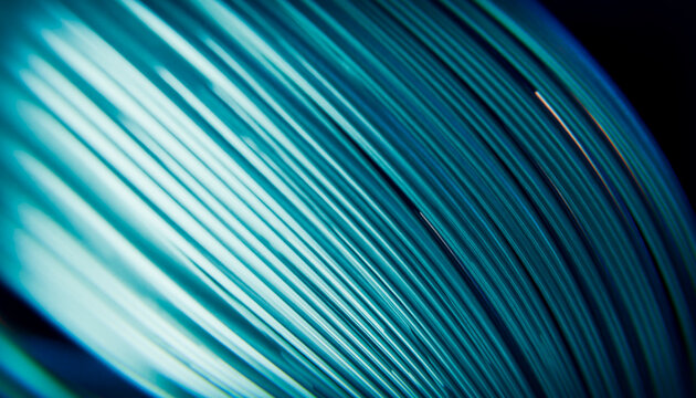 Abstract blue line render with motion blur background